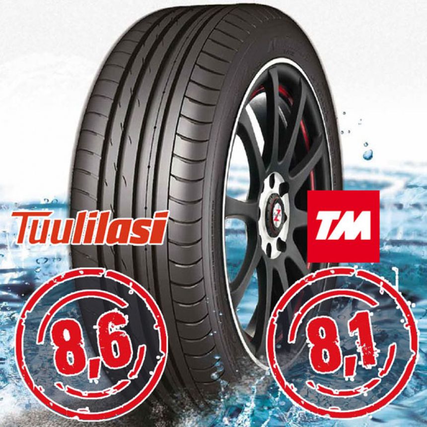 Sportnex AS-2+ TM- ja Tuulilasi-testimenestys 225/40-19 Y
